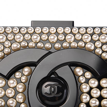 Chanel Pearl Boy Brick Lego Clutch Black 14 of 17