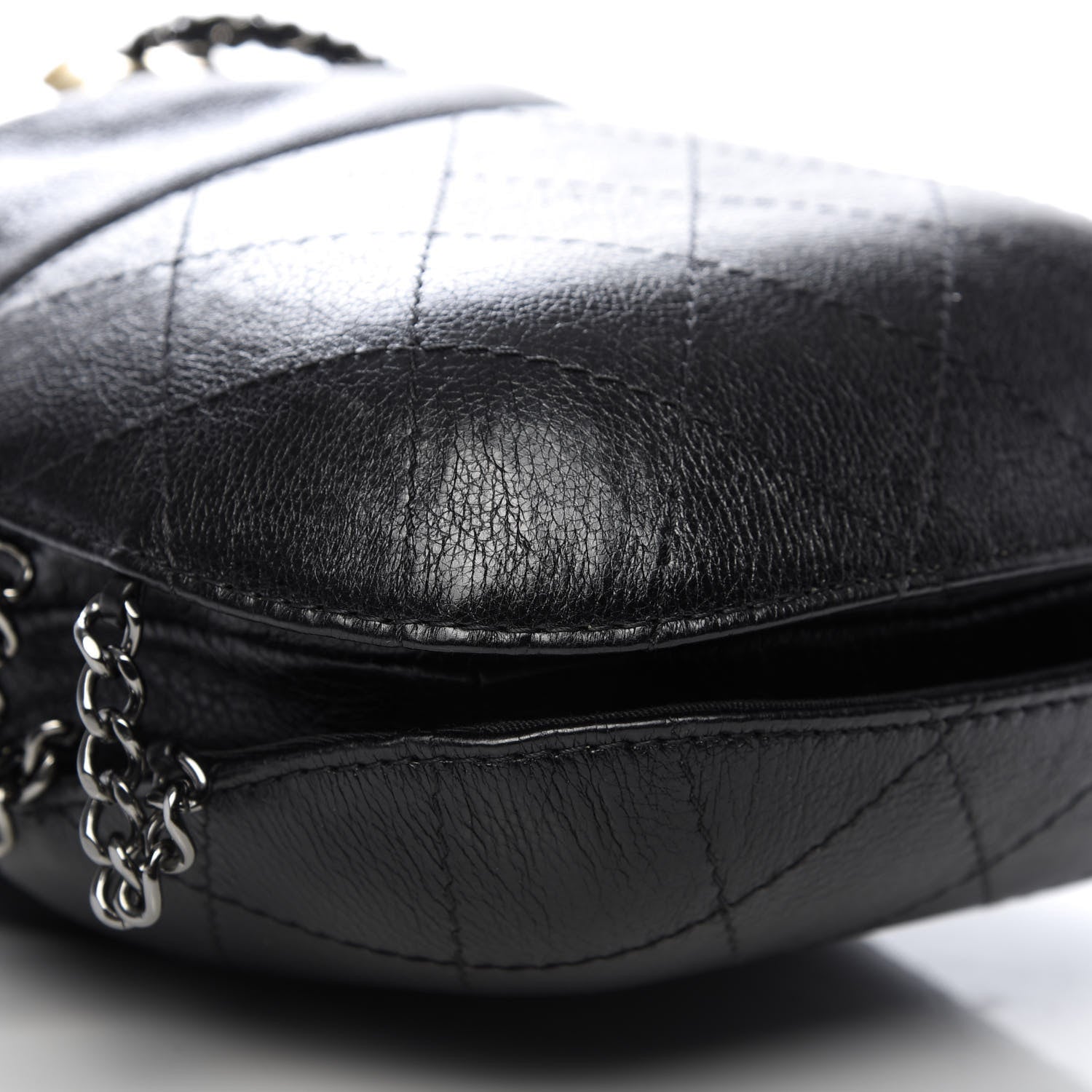 Chanel Calfskin Quilted Small Gabrielle Bucket Black 6 of 9