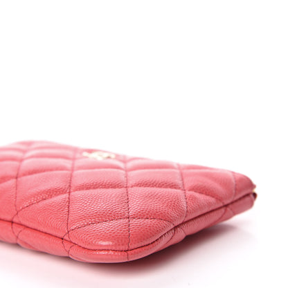 Chanel Caviar Quilted Small Cosmetic Case Pink 10 of 13