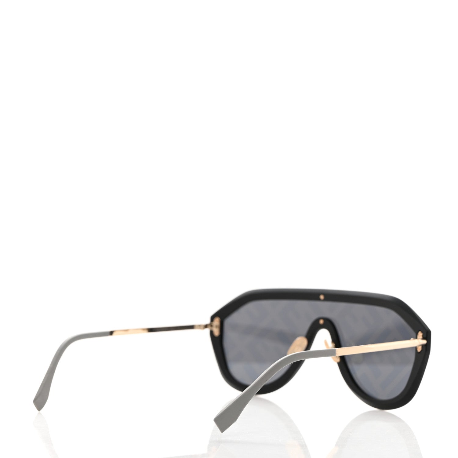 Fendi FF Fabulous Shield Sunglasses FF M0039/G/S Black 4 of 8