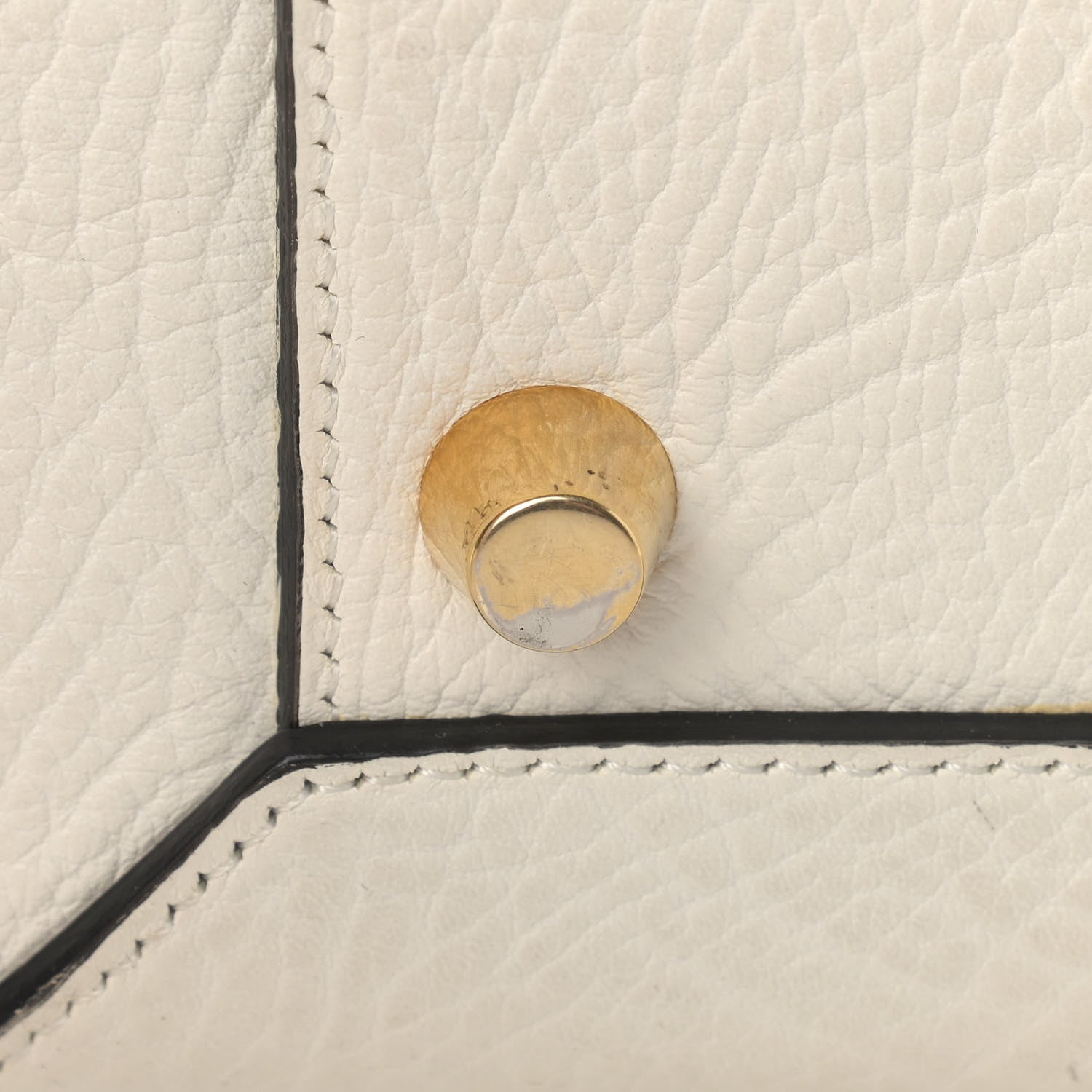 Celine Bullhide Mini Belt Bag Black White 14 of 19