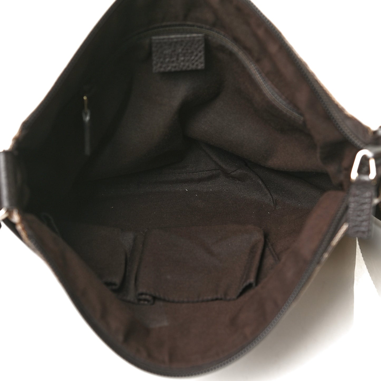 Crystal Monogram Flat Messenger Bag Dark Brown