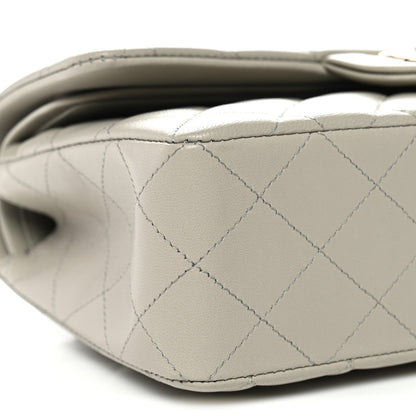 Chanel Lambskin Quilted Small Double Flap Grey 9 of 11