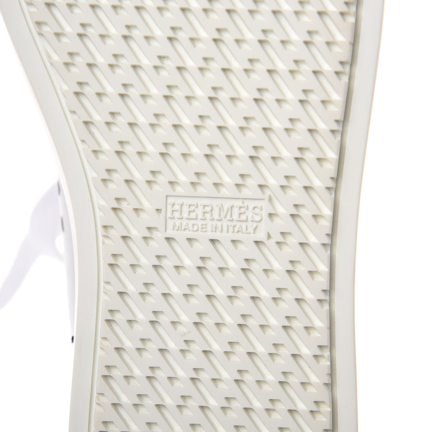 Calfskin Perforated Mens Jimmy High Top Sneakers 39 White