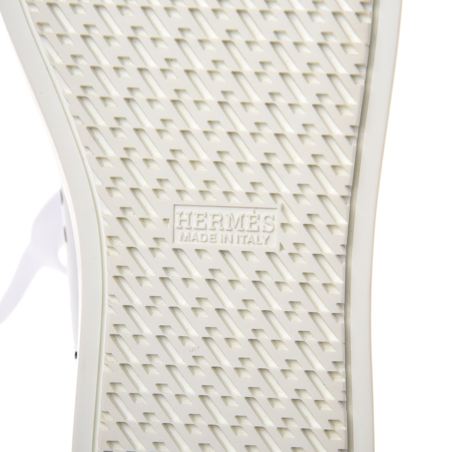 Hermes Calfskin Perforated Mens Jimmy High Top Sneakers 39 White 7 of 8