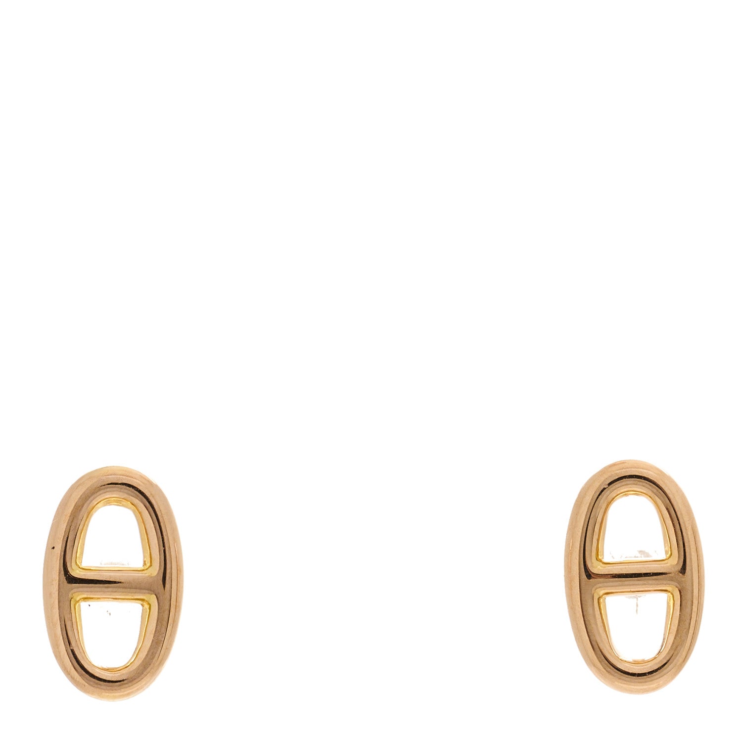 Hermes 18K Rose Gold TPM Farandole Stud Earrings 1 of 4
