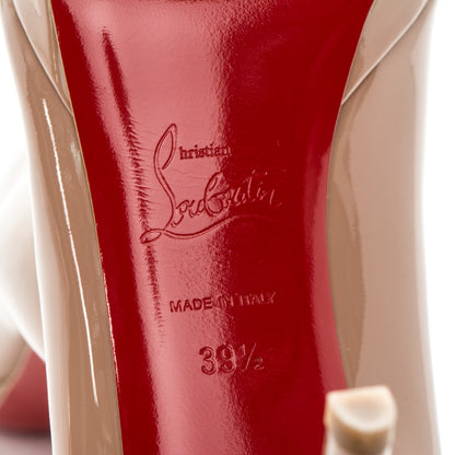 Christian Louboutin Patent New Simple 85 Pumps 39.5 Nude 6 of 7