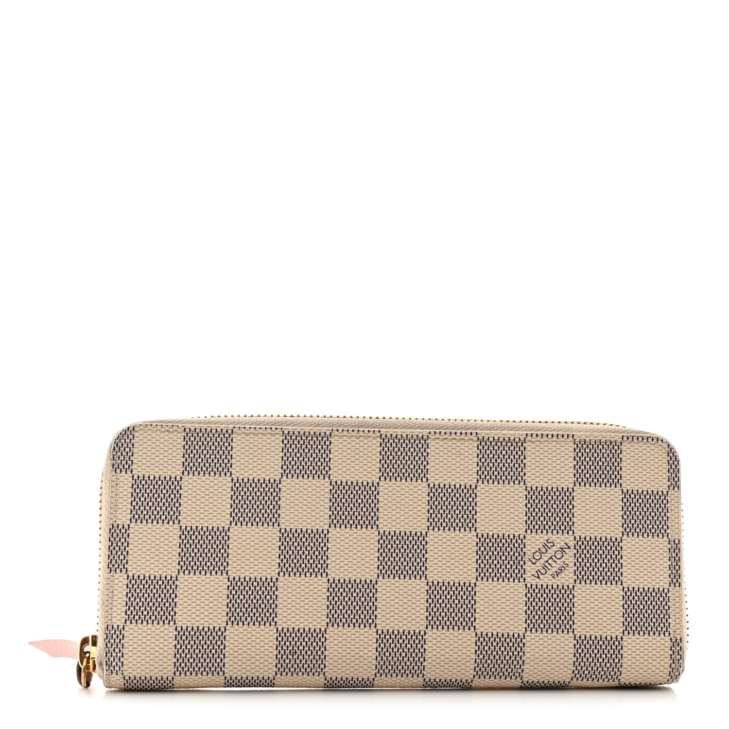 Louis Vuitton Damier Azur Clemence Wallet Rose Ballerine 1 of 7