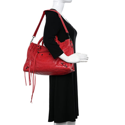 Balenciaga Agneau Classic Hardware City Rouge Cardinal 2 of 23