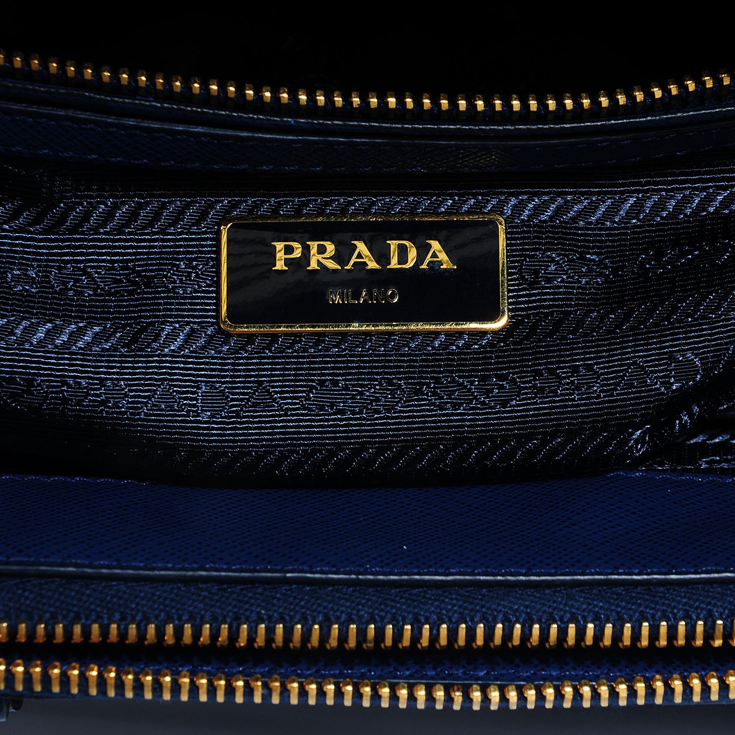 Saffiano Lux Small Double Zip Tote Bleuette