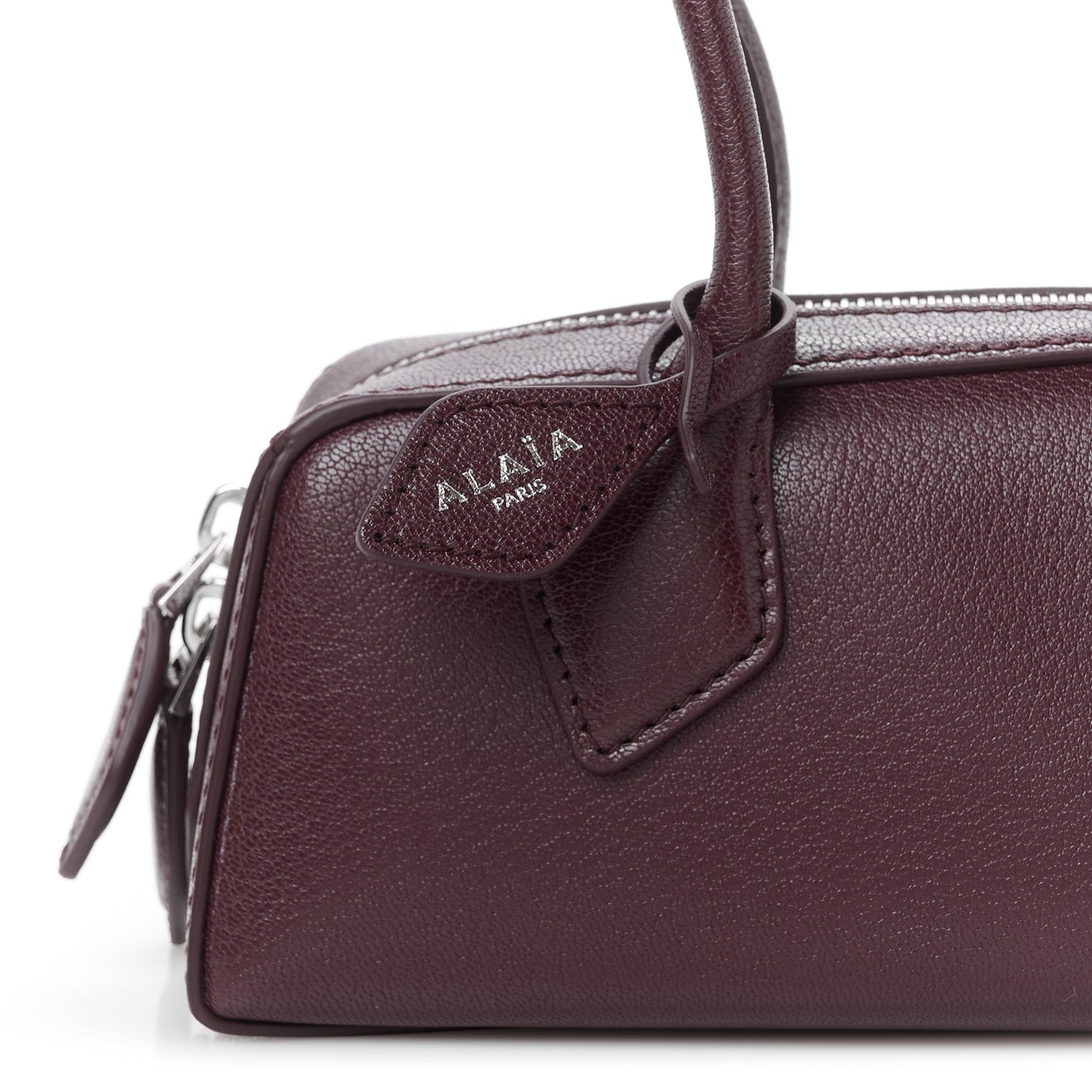 Shiny Goatskin Small Le Teckel Bag Rouge Grenat