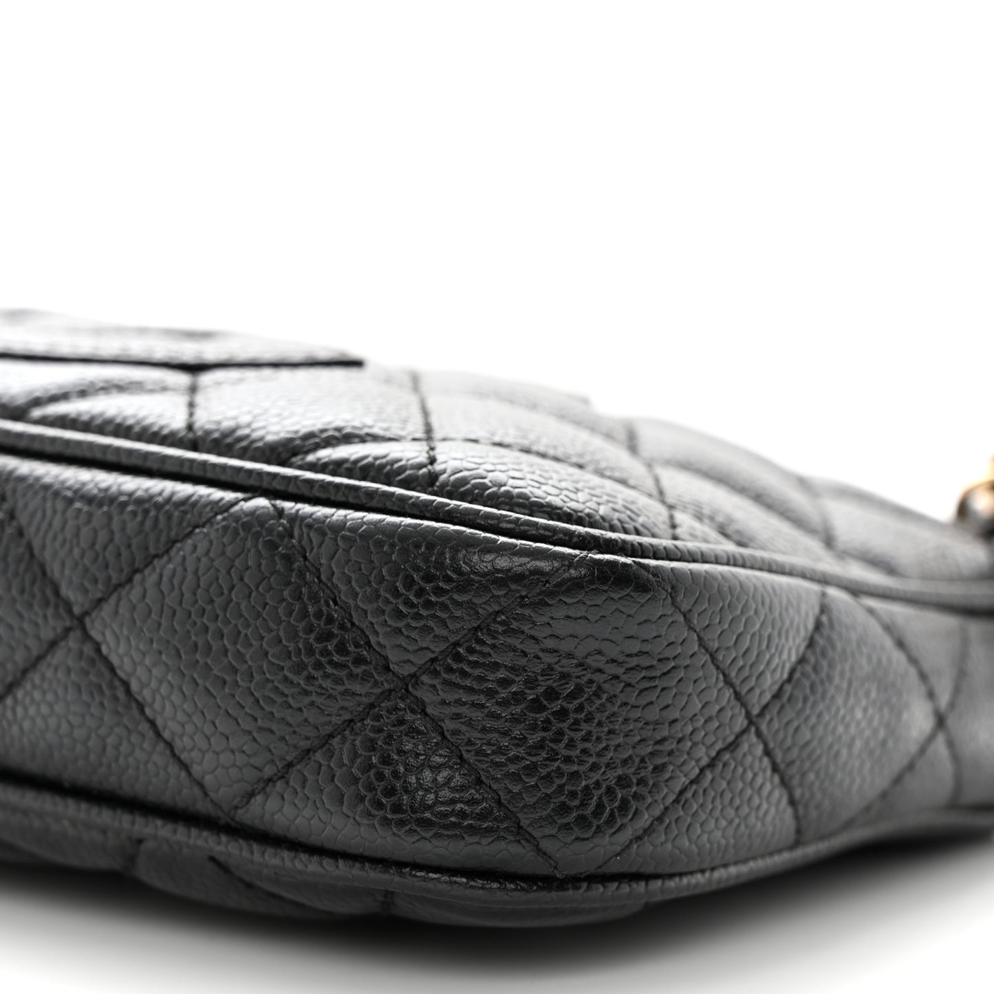 Caviar Quilted Timeless CC Shoulder Bag Black
