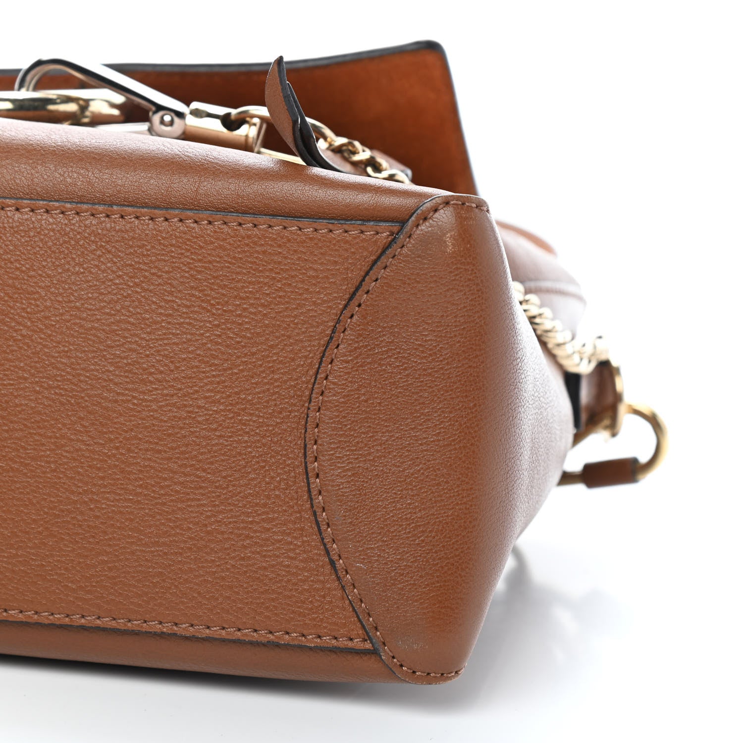 Chloe Calfskin Small Faye Day Shoulder Bag Tan 6 of 10