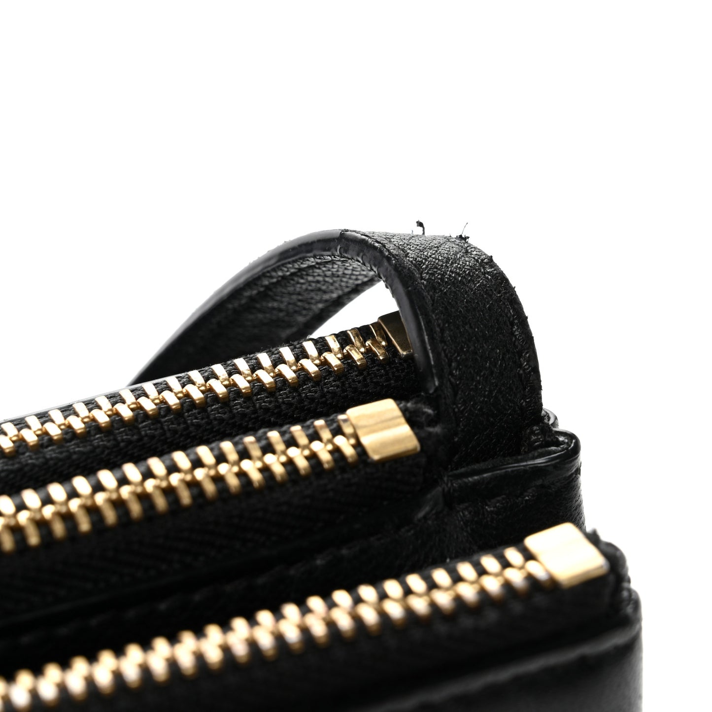 Lambskin Large Trio Crossbody Bag Black