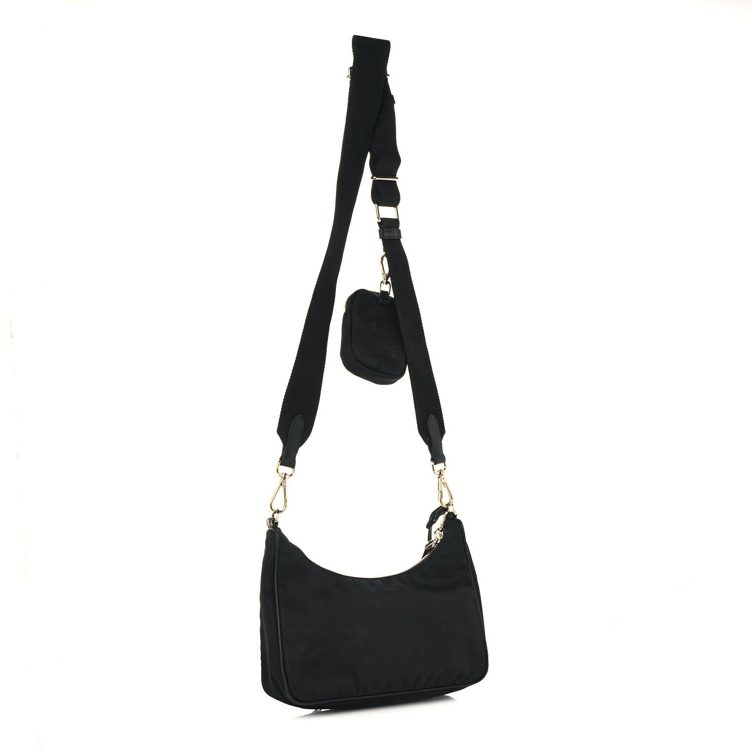 Prada Nylon Re-Edition 2005 Shoulder Bag Black 3 of 15