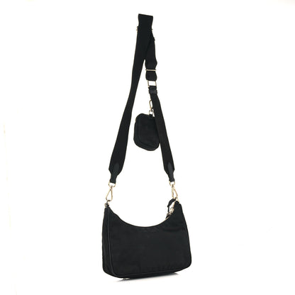 Prada Nylon Re-Edition 2005 Shoulder Bag Black 3 of 15