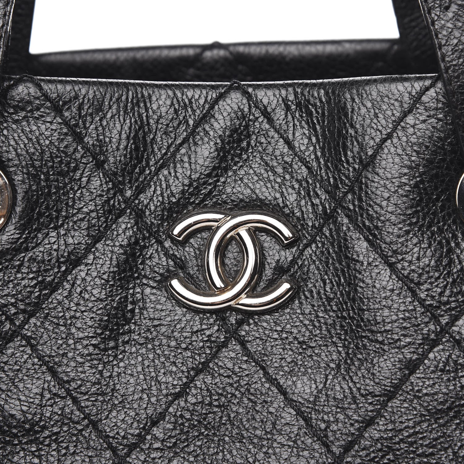 Chanel Glazed Calfskin Large On The Road Tote Black 13 of 14