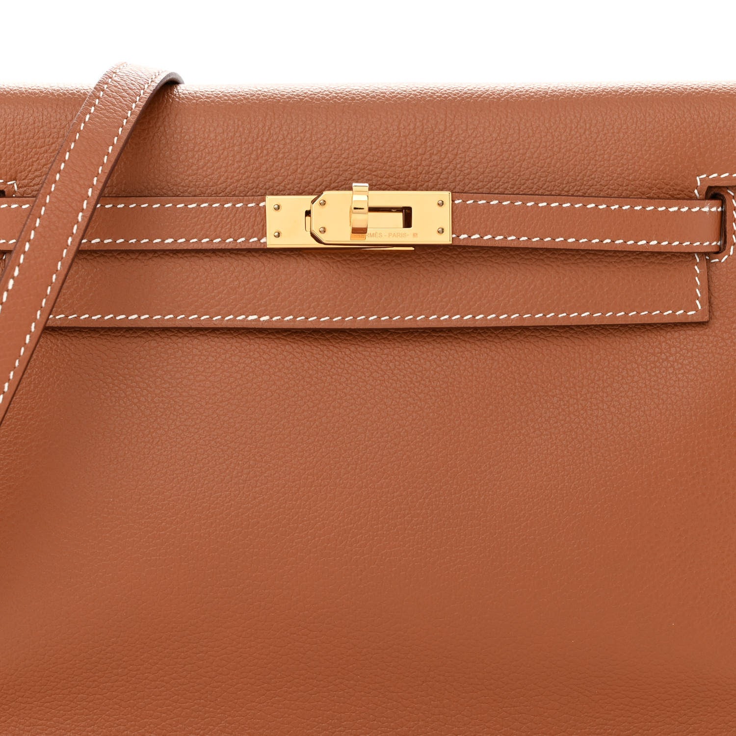 Hermes Evercolor Kelly Danse II Belt Bag Gold 7 of 10