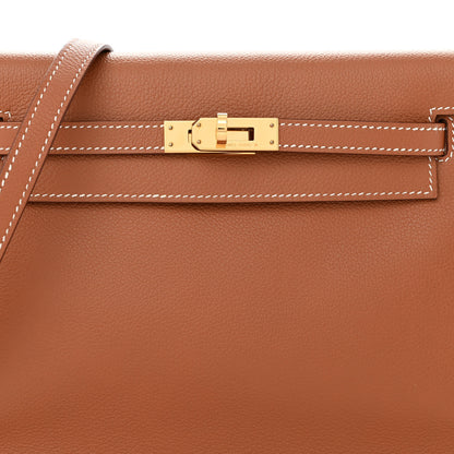 Hermes Evercolor Kelly Danse II Belt Bag Gold 7 of 10