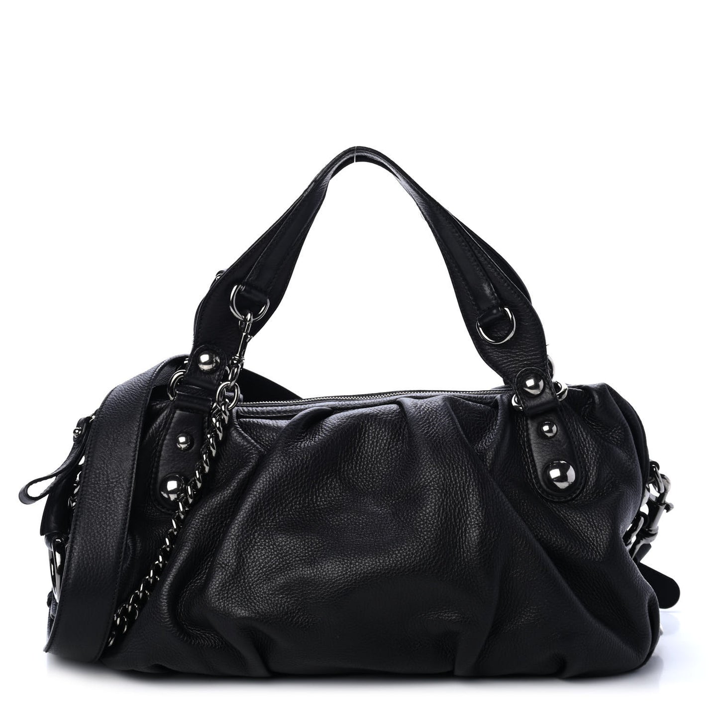 Calfskin Medium Icon Bit Boston Black