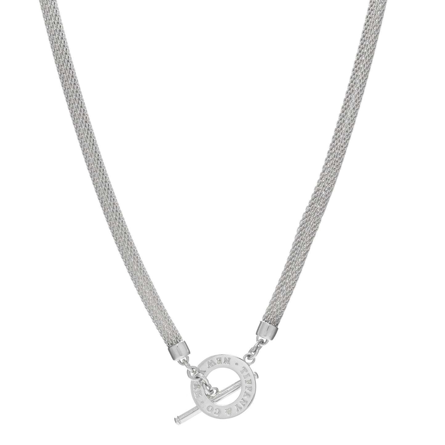 Sterling Silver Somerset Mesh Toggle Necklace