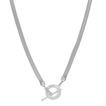 Tiffany Sterling Silver Somerset Mesh Toggle Necklace 1 of 4