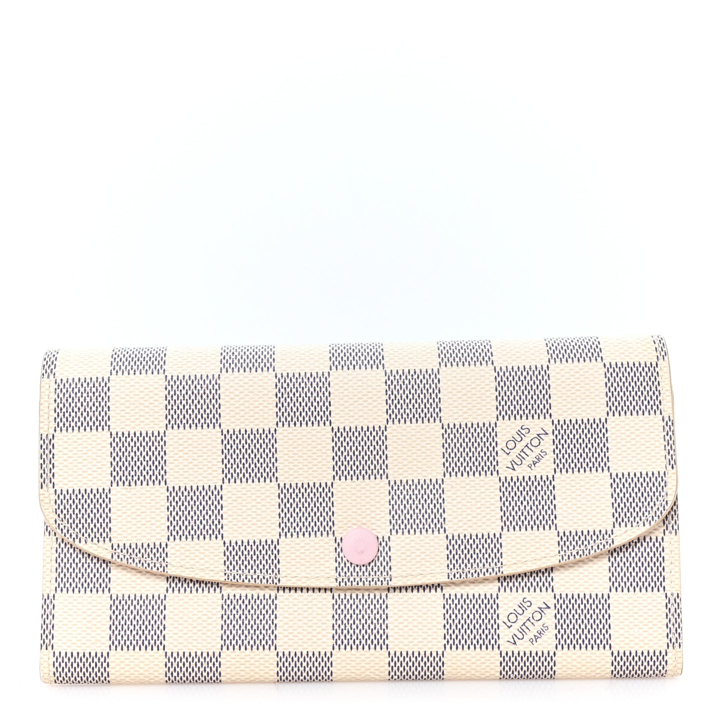 Damier Azur Emilie Wallet Rose Ballerine