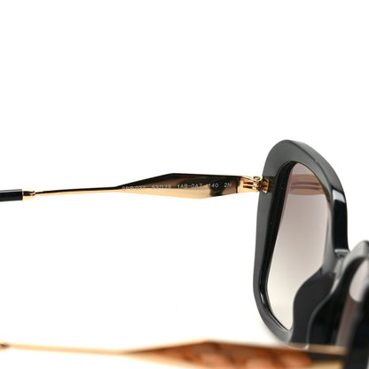 Prada Cinema Sunglasses SPR 03Y Black Gold 6 of 7