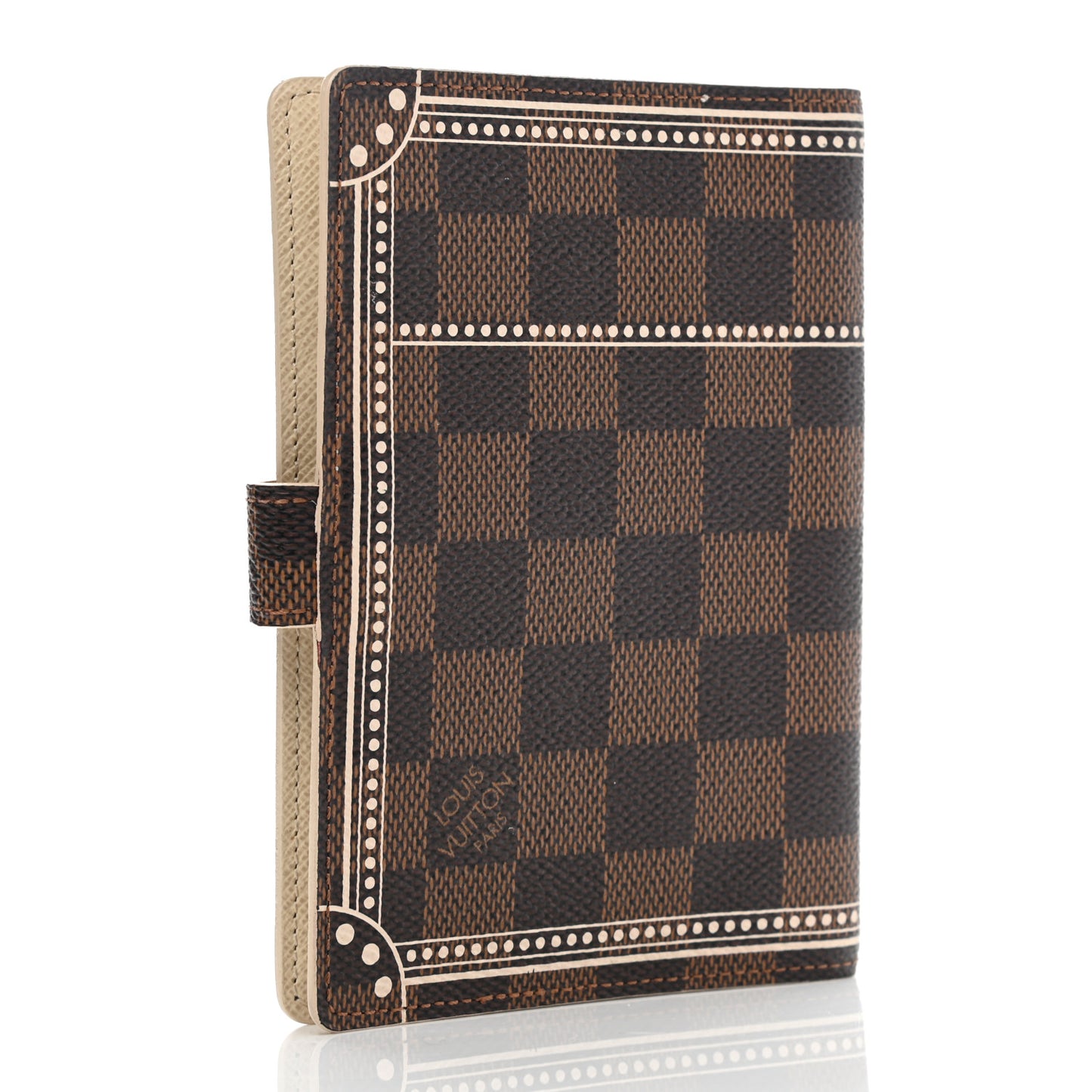 Damier Ebene Trunk Small Ring Agenda Cover White