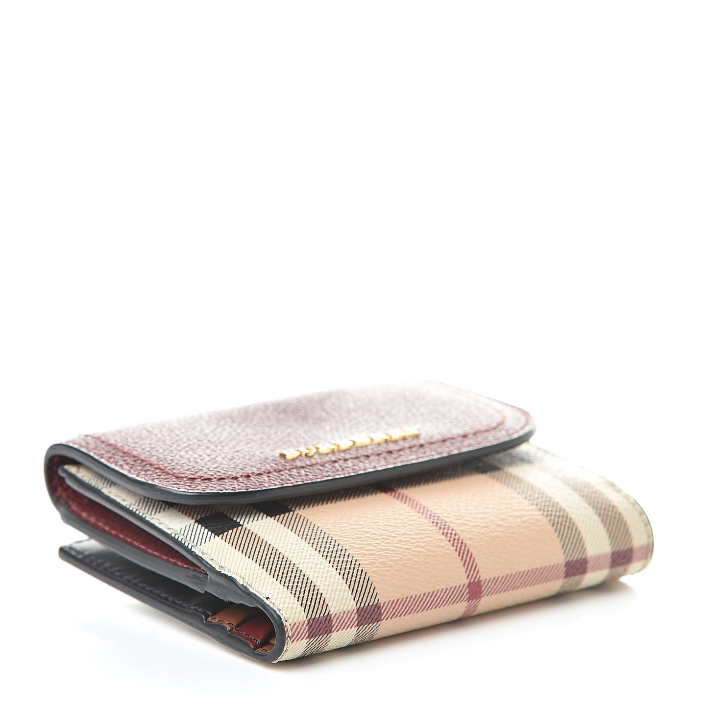 Haymarket Check Luna French Walle Burgundy