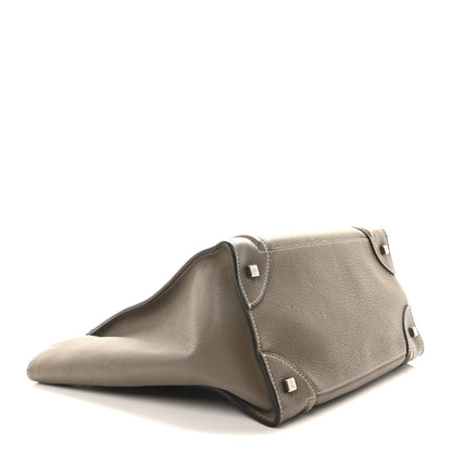 Celine Drummed Calfskin Mini Luggage Souris 4 of 9