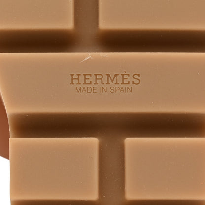 Hermes Calfskin Cork Eze 30 Sandals 40 Marron Glaise 8 of 8