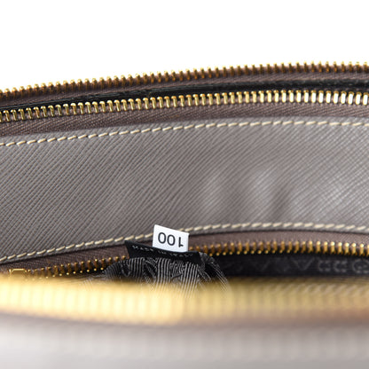Prada Saffiano Lux Large Double Zip Tote Argilla 10 of 12