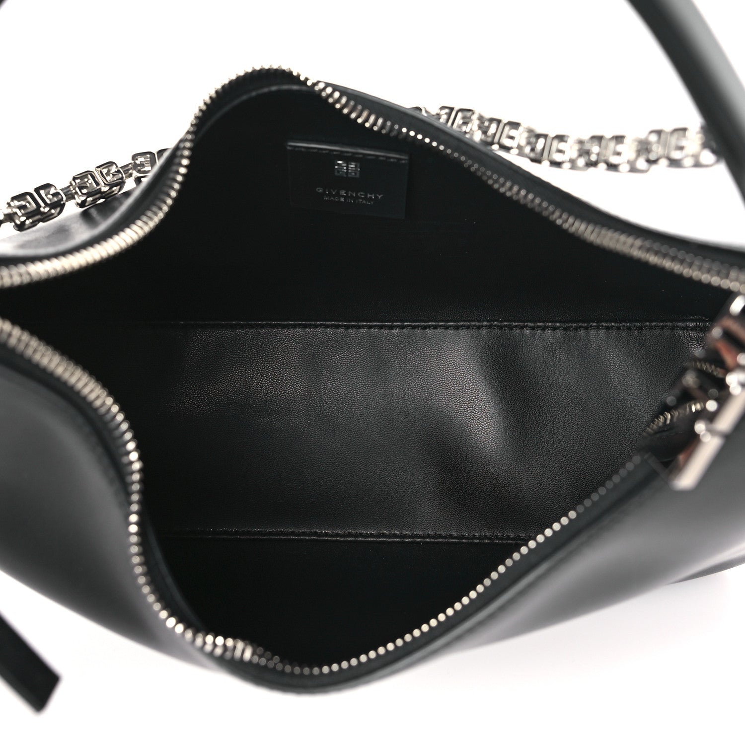 Givenchy Smooth Calfskin Small Moon Cut Out Shoulder Bag Black 5 of 9