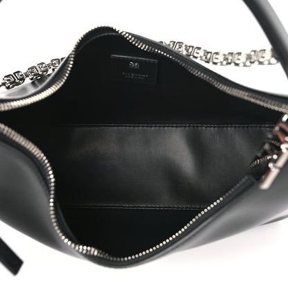Givenchy Smooth Calfskin Small Moon Cut Out Shoulder Bag Black 5 of 9