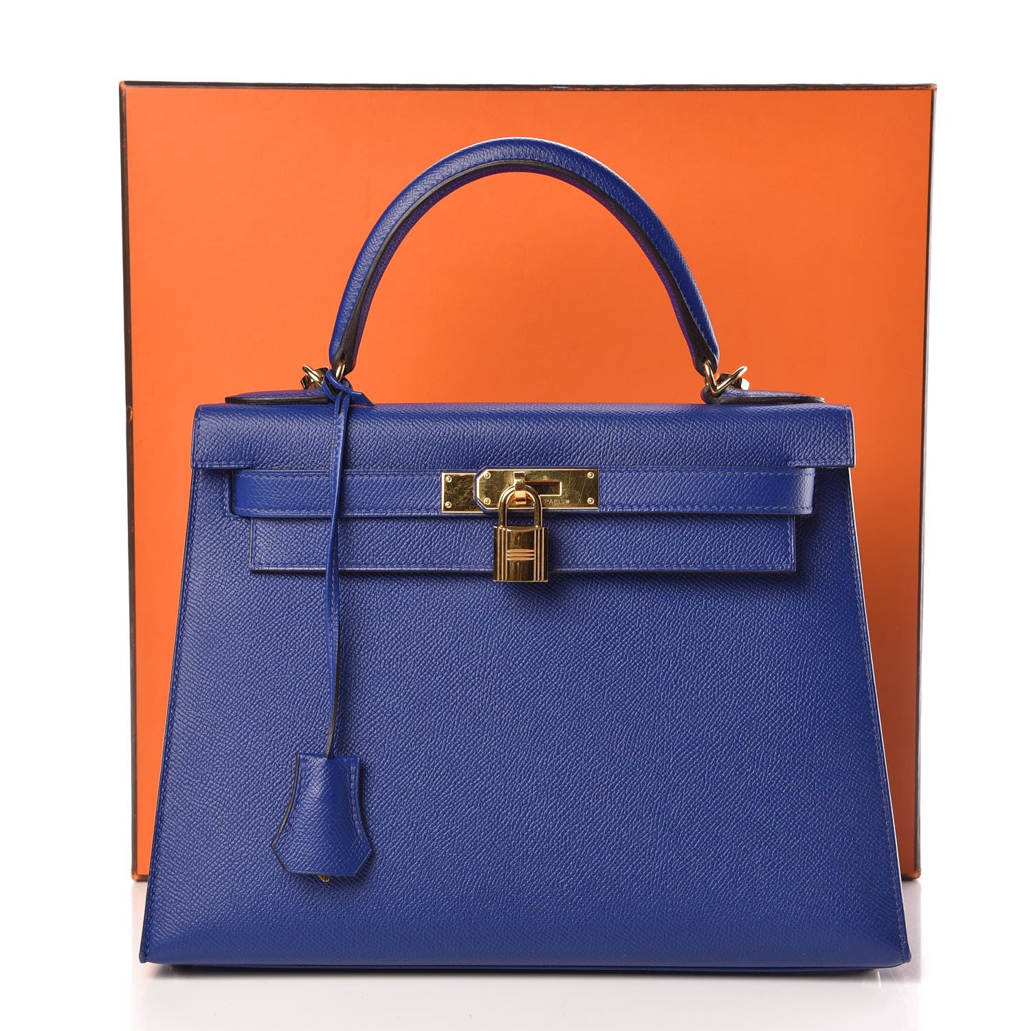 Hermes Epsom Kelly Sellier 28 Bleu Electrique 33 of 33