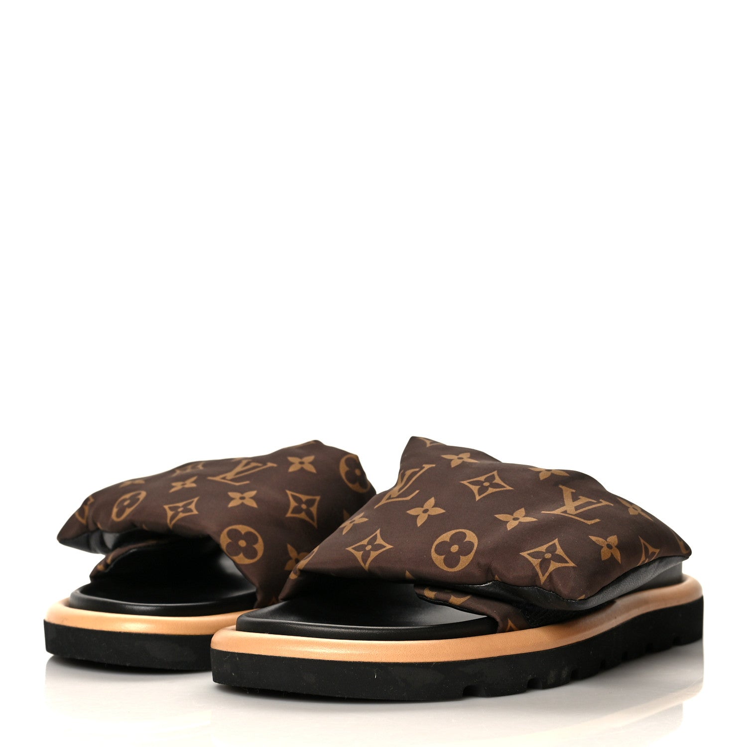 Louis Vuitton Nylon Monogram Pool Pillow Comfort Mule 40 Cacao Brown 3 of 10