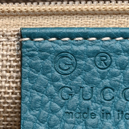 Gucci Dollar Calfskin Interlocking G Shoulder Bag Deep Cobalt 7 of 12