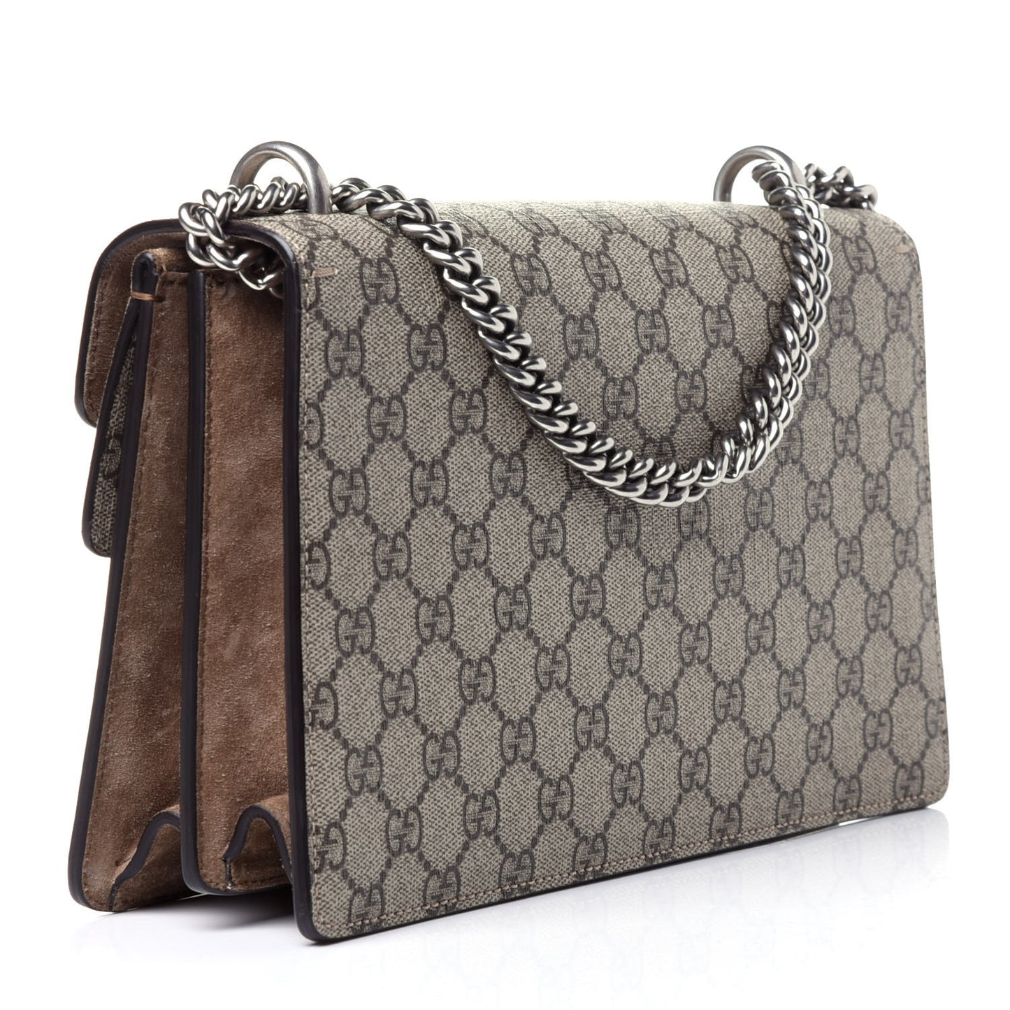 GG Supreme Monogram Small Dionysus Shoulder Bag Taupe