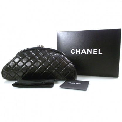 Chanel Lambskin Quilted Timeless Clutch Black 2 of 7