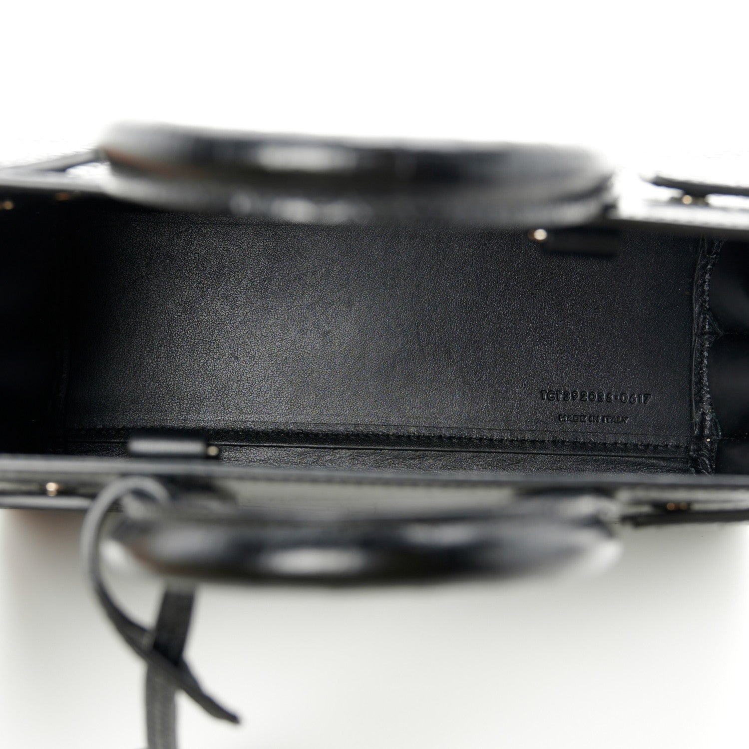 Saint Laurent Calfskin Crocodile Embossed Nano Sac De Jour Black 5 of 11