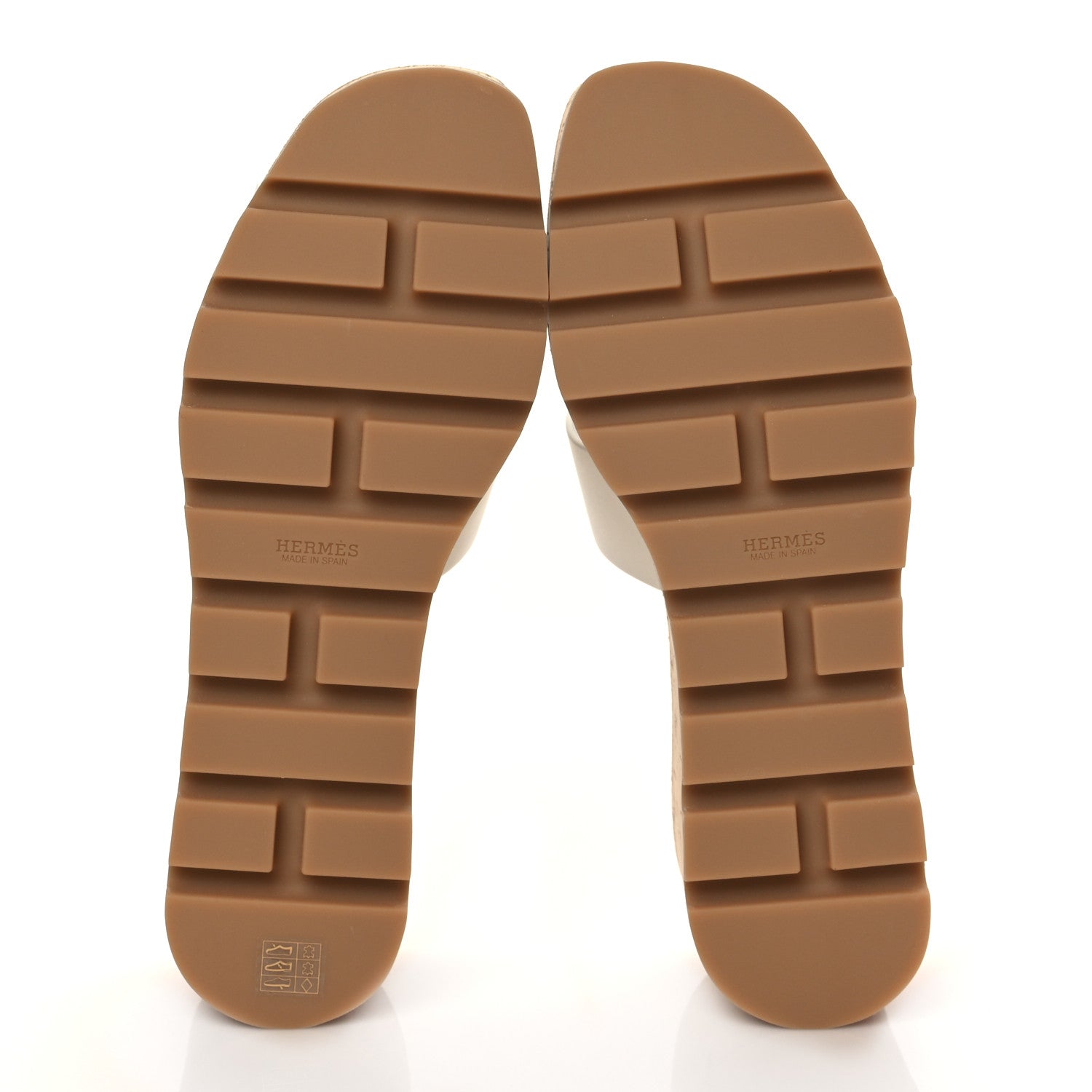 Hermes Calfskin Cork Eze 30 Sandals 40 White 5 of 9