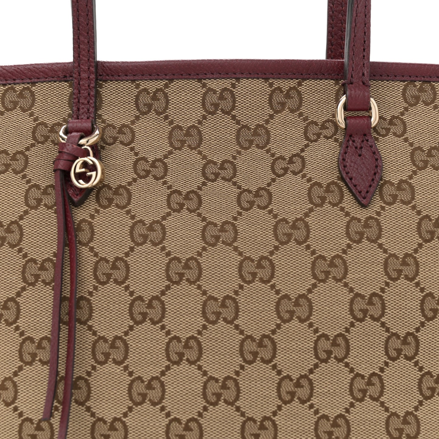 Monogram Small Bree Zippered Tote Red