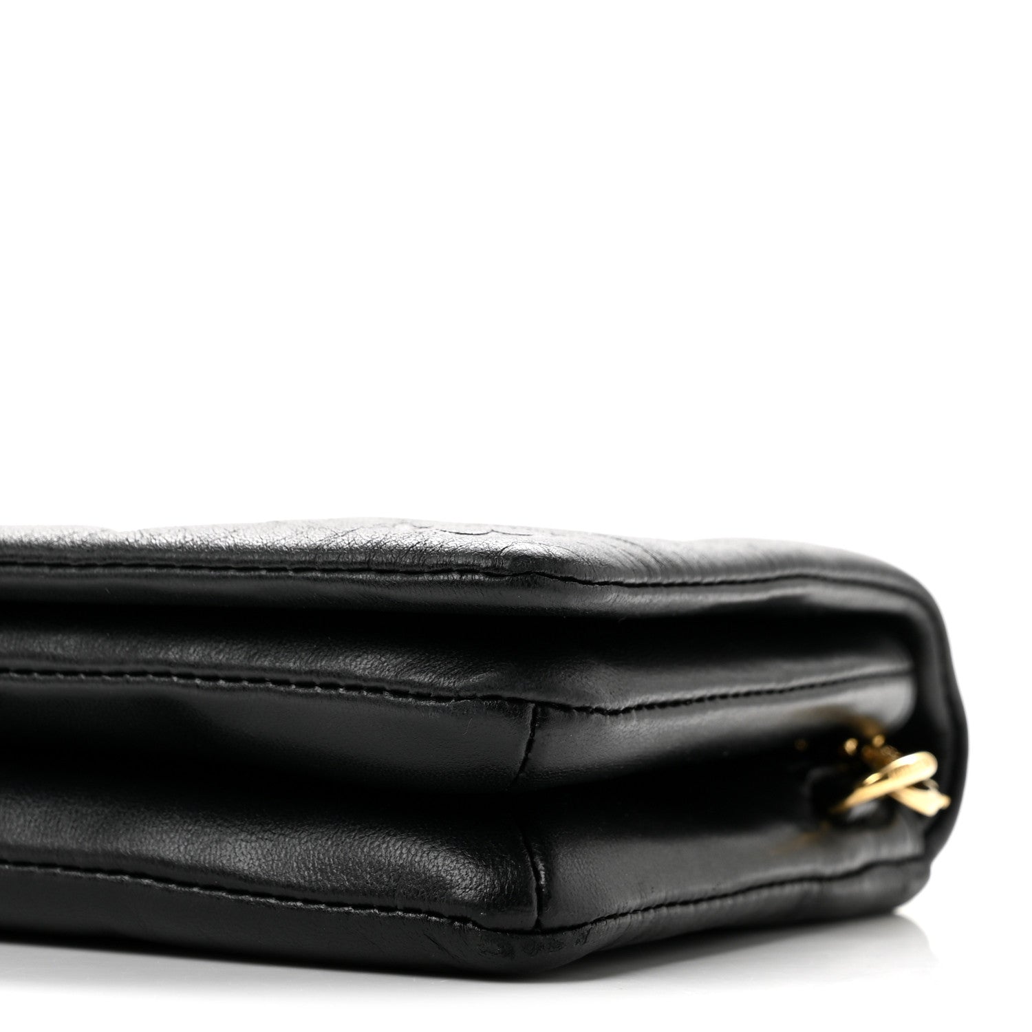 Louis Vuitton Lambskin Embossed Monogram Pochette Coussin Black 9 of 12