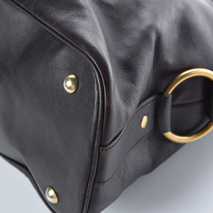 Saint Laurent Calfskin Large Muse Dark Brown 10 of 19
