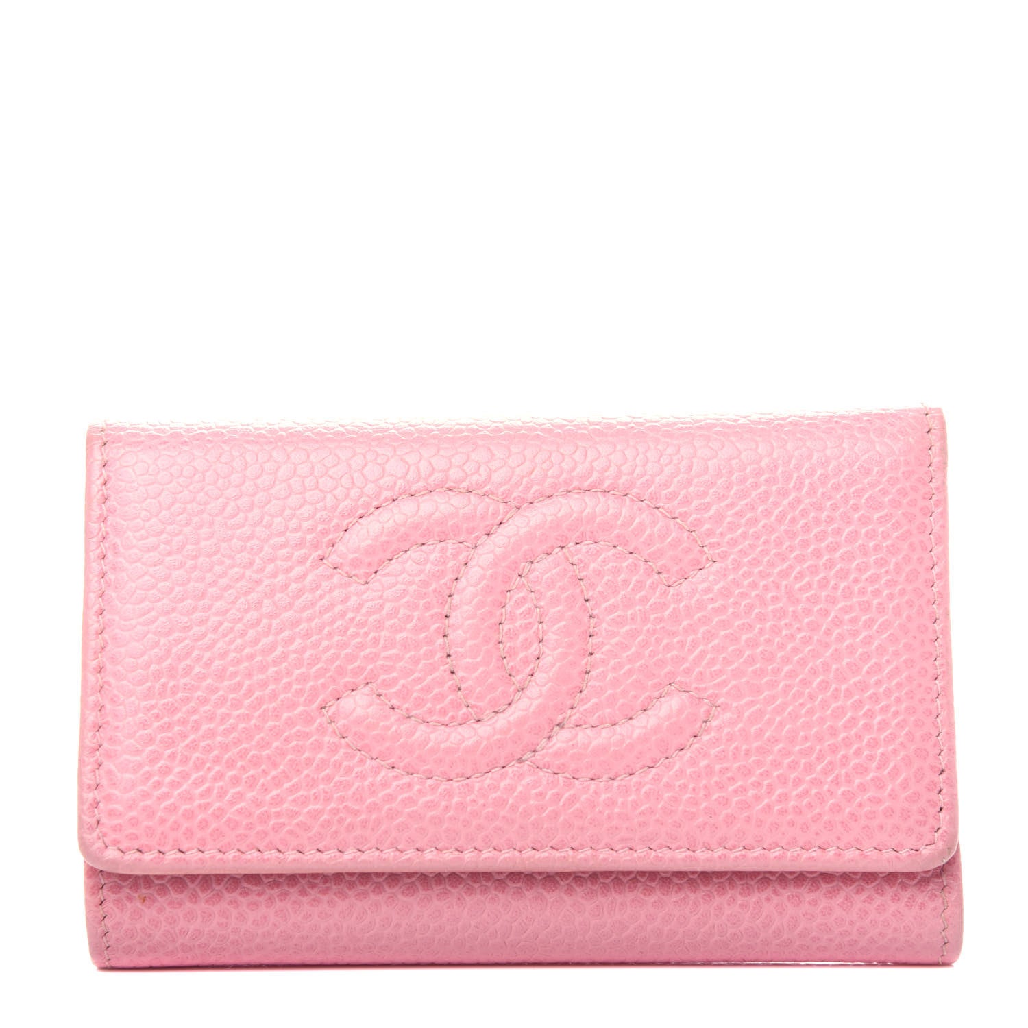 Chanel Caviar Timeless CC 6 Key Holder Case Pink 1 of 9