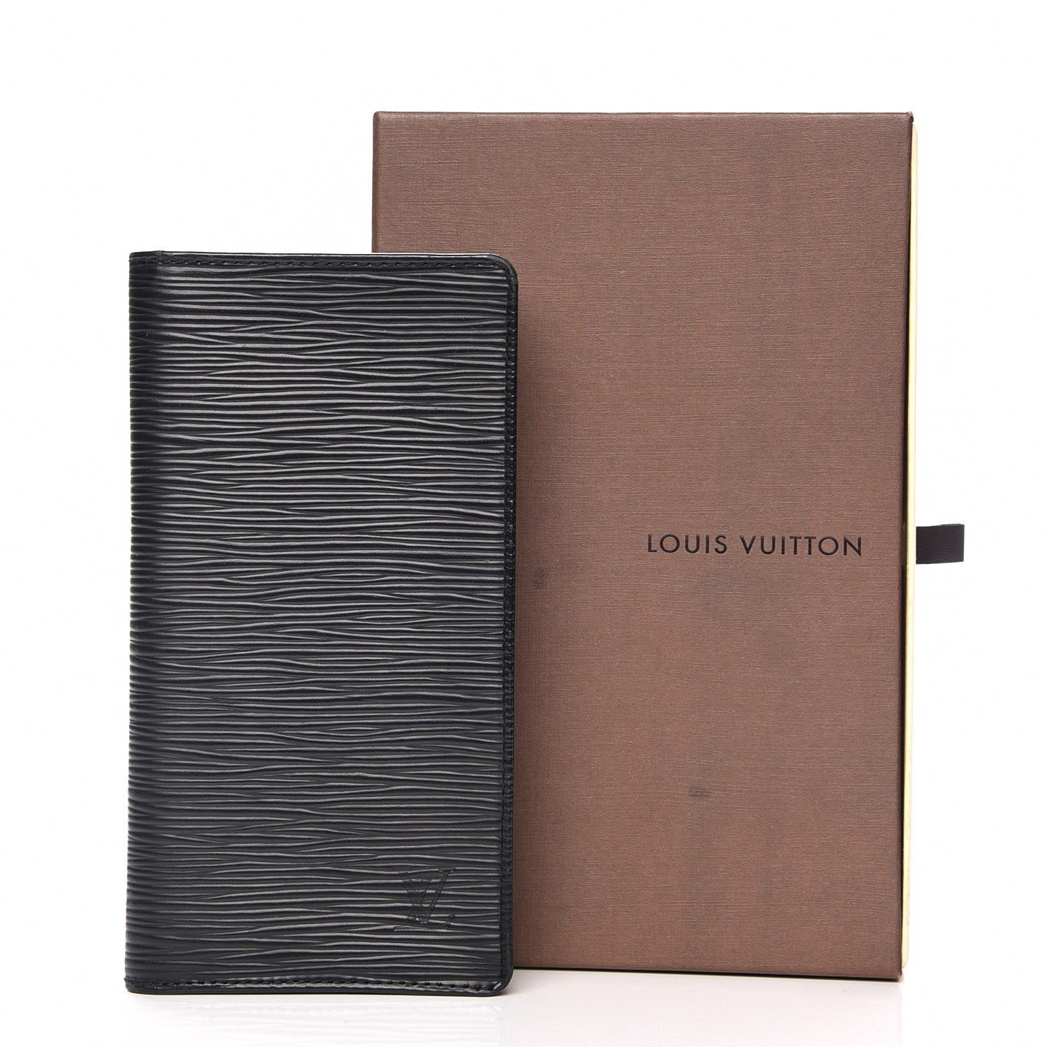 Louis Vuitton Epi Checkbook Organizer Wallet Black 9 of 9