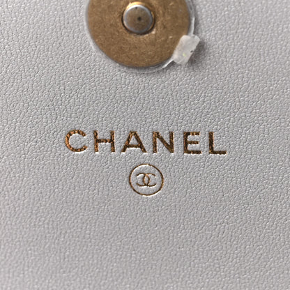 Chanel Lambskin Quilted Chanel 19 Phone Holder With Chain Grey 6 of 11