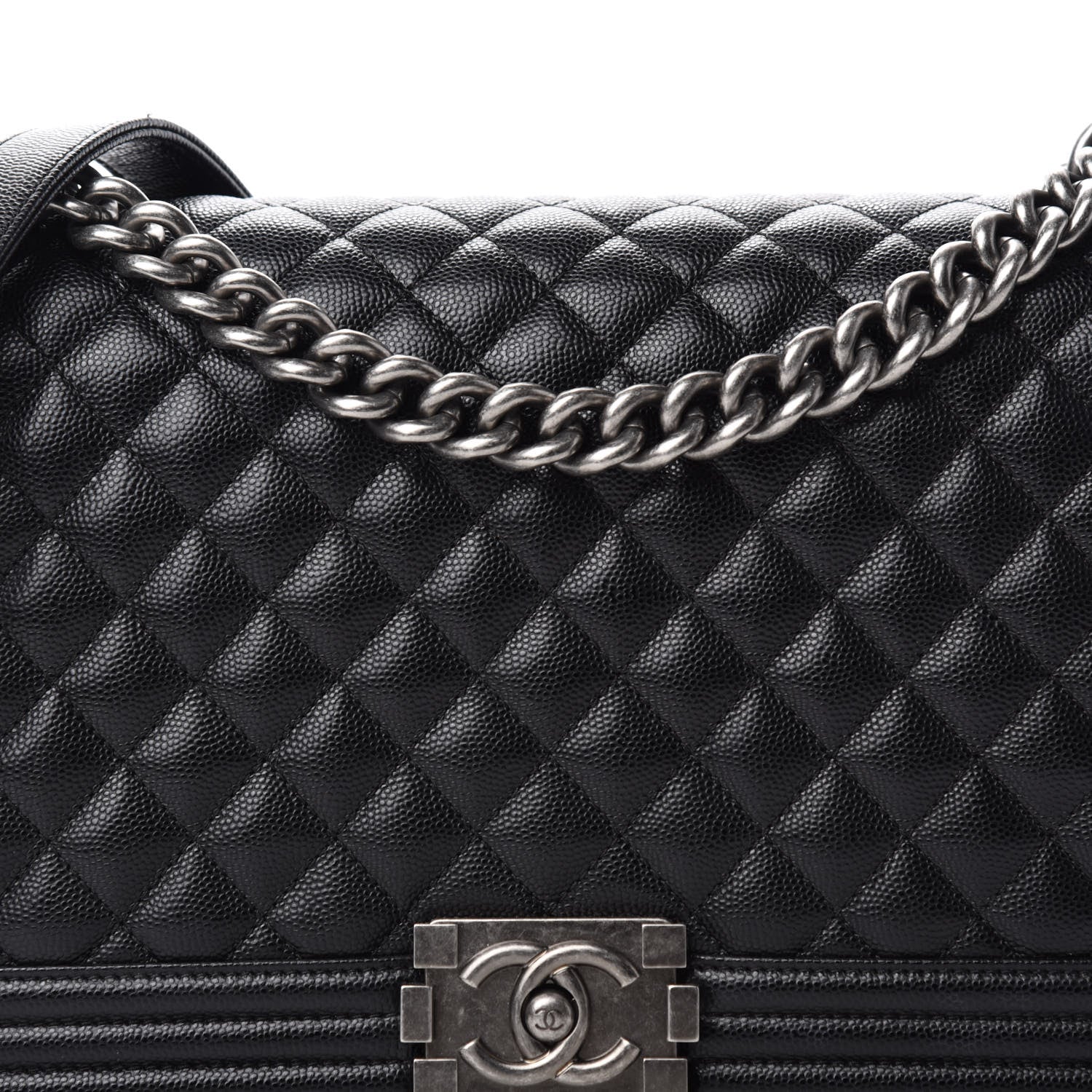 Chanel Caviar Quilted New Medium Boy Flap Black 10 of 10