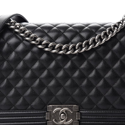 Chanel Caviar Quilted New Medium Boy Flap Black 10 of 10